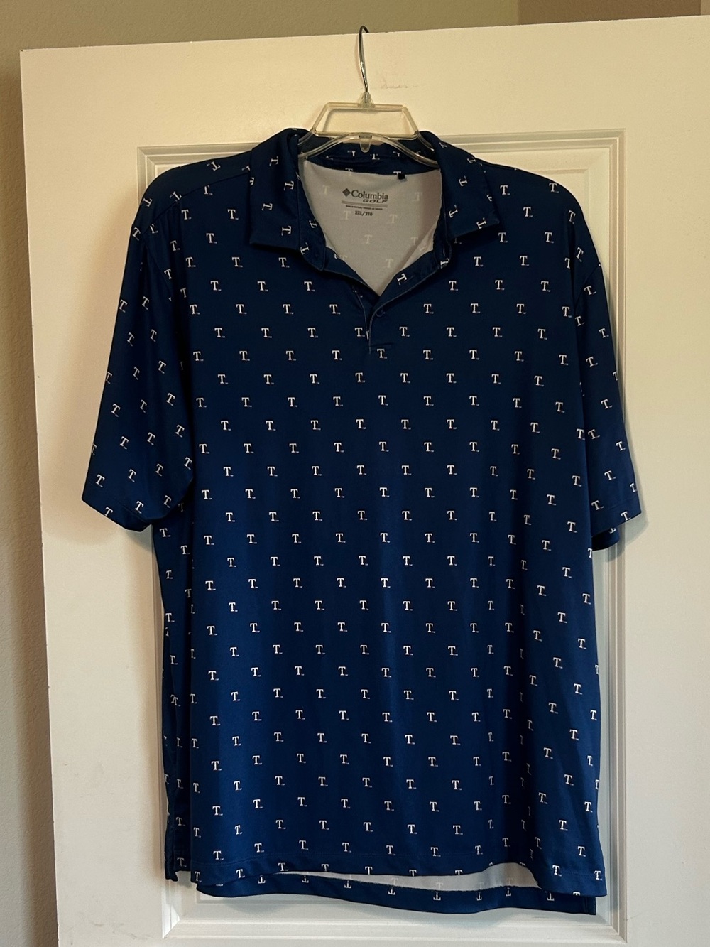 Columbia Men’s Navy Texas Rangers Polo